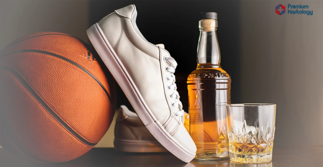 Бутсы, баскетбольный мяч и бутылка пива