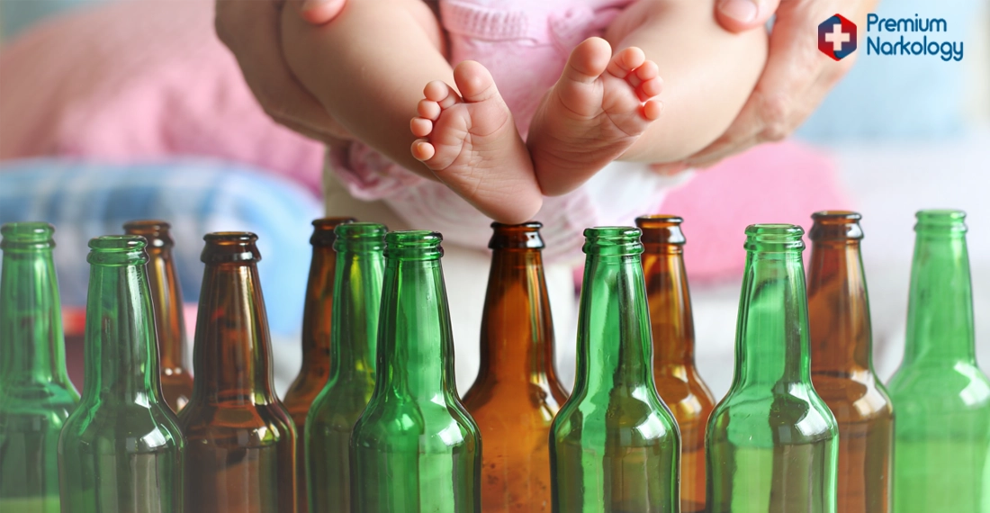 Бутылки пива и ноги ребенка