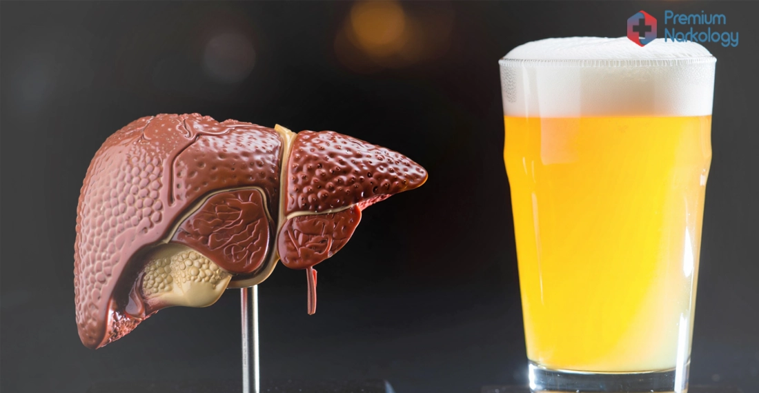 Больная печень и бокал пива